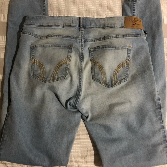 Hollister light blue skinny jeans size 9L W29 L33 - Picture 2 of 6